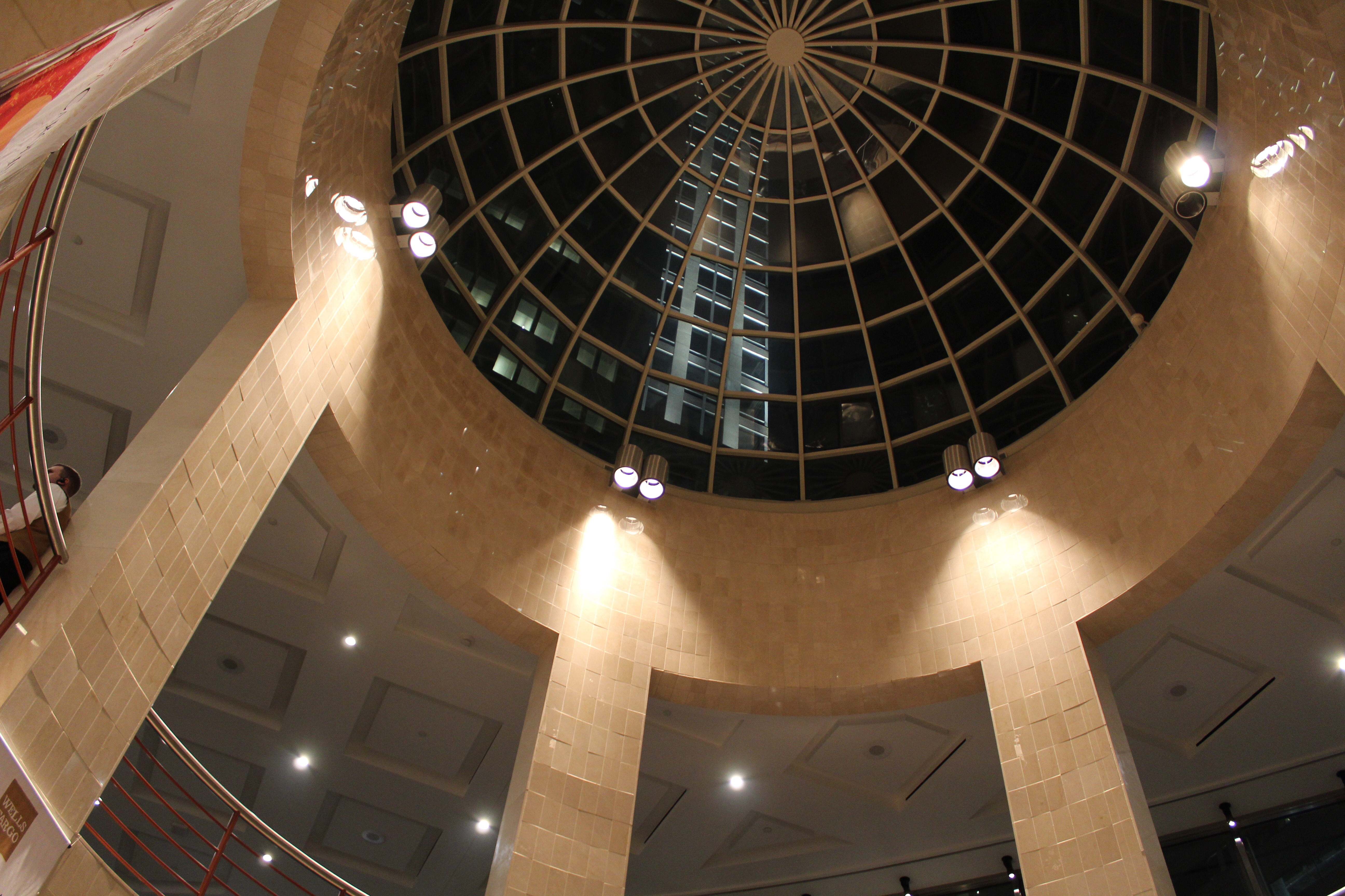 Atrium Dome inside the Blumenthal Performing Arts Center