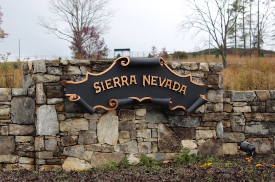Sierra Nevada Brewery sign at entrance
